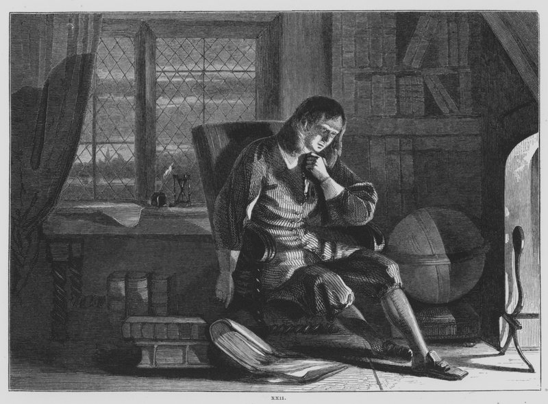 جون ميلتون ، The Pensive (نقش) بواسطة جون (بعد) فيليب