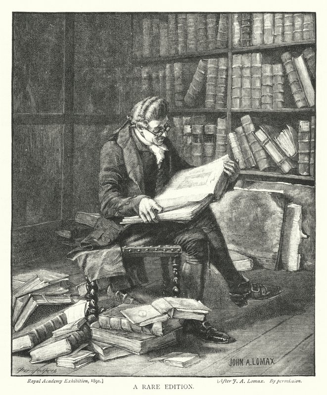 A Rare Edition (engraving) بواسطة جون آرثر لوماكس