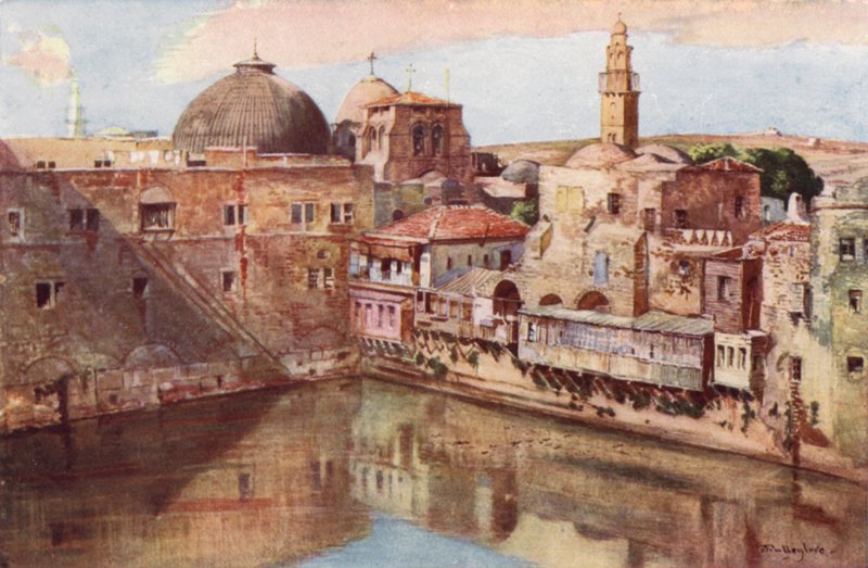 القدس ، بركة حزقيا (لون ليثو) بواسطة جون فوليلوف