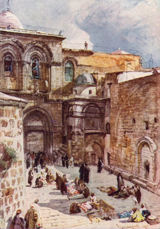 المحكمة الأمامية لكنيسة القيامة (حجر ملون) بواسطة جون فوليلوف