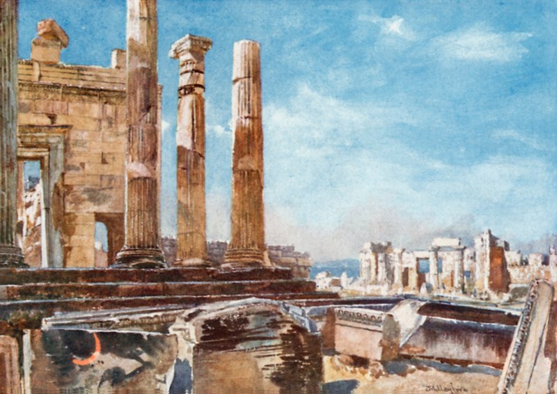 الرواق الشمالي من Erechtheum بواسطة جون فوليلوف