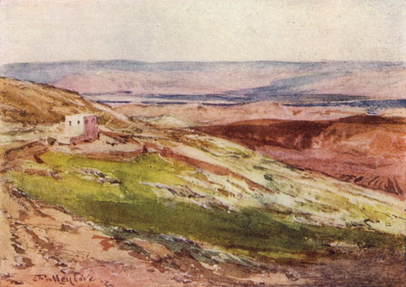 وادي الاردن من جبل الزيتون (لون ليثو) بواسطة جون فوليلوف