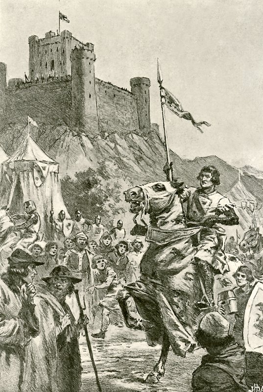 Assembling for the tournament (litho) بواسطة جون هاريس فالدا