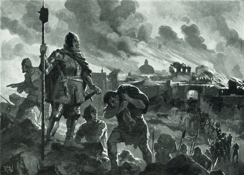 إيفان الأسود أضرم النار في Zhabliak ، 1484 بواسطة جون هاريس فالدا