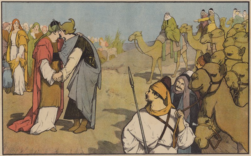 عيسو يرحب بعودة يعقوب إلى وطنه بواسطة جون لوسون