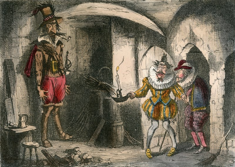 Discovery of Guido Fawkes by Suffolk and Mounteagle. بواسطة جون ليتش