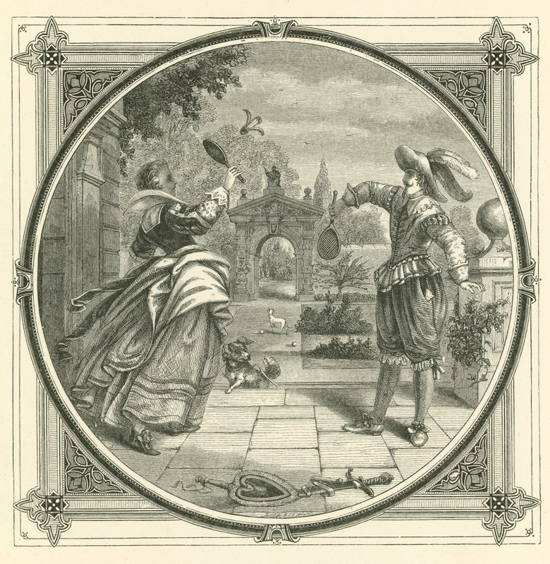Love, like a ball, requires to be thrown back (engraving) بواسطة جون ليتون
