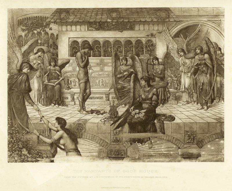 أسوار بيت الله بواسطة جون Melhuish Strudwick