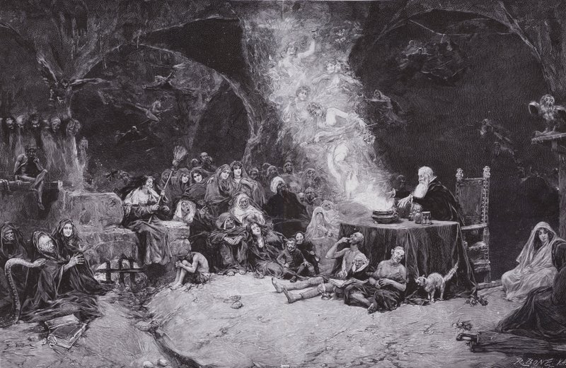 السحرة "السبت بواسطة Jose Benlliure y Gil