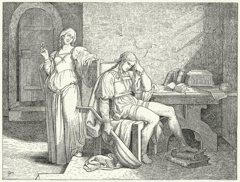 Enzio of Sardinia ، الابن غير الشرعي للإمبراطور الروماني المقدس فريدريك الثاني ، في أسر Guelph Lombards بواسطة جوزيف ماتياس (بعد) ترينكوالد