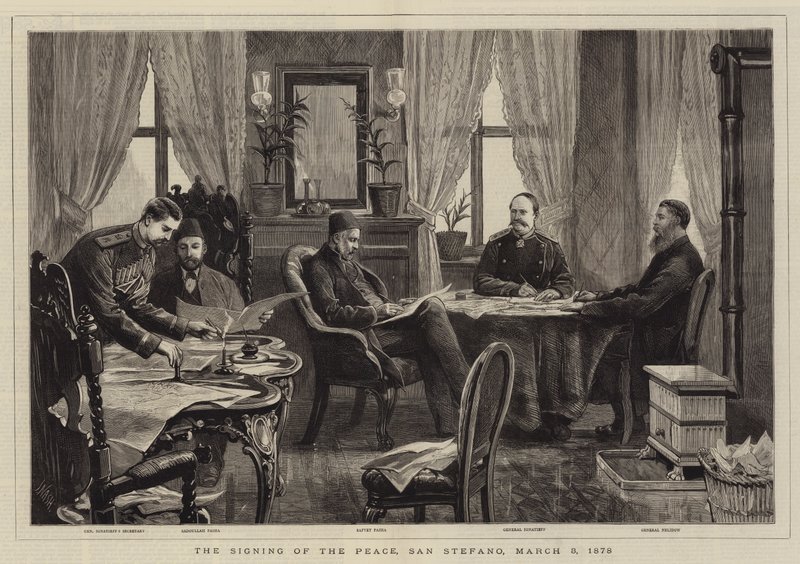 توقيع السلام ، سان ستيفانو ، 3 مارس 1878 بواسطة جوزيف ناش