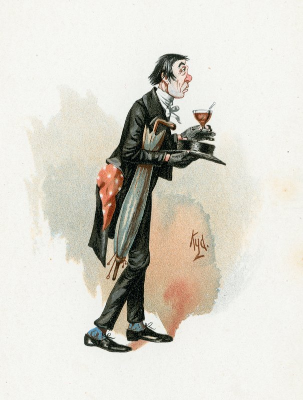 السيد Stiggins ، رسم توضيحي من "رسومات شخصية من تشارلز ديكنز" ، c.1890 بواسطة جوزيف كلايتون كلارك