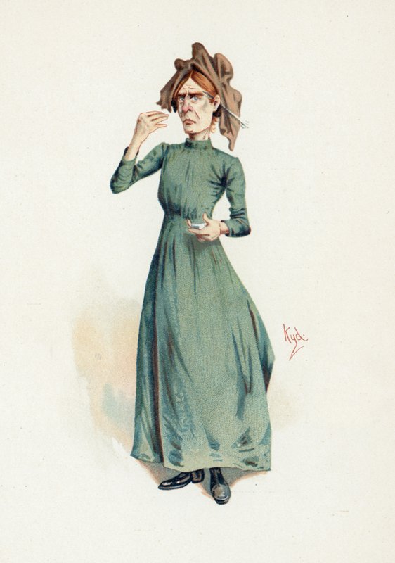 سالي براس ، رسم توضيحي من "رسومات شخصية من تشارلز ديكنز" ، ج .1890 بواسطة جوزيف كلايتون كلارك