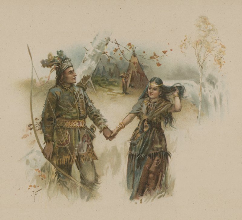 Hiawatha (chromolitho) بواسطة جوزيف فينيمور