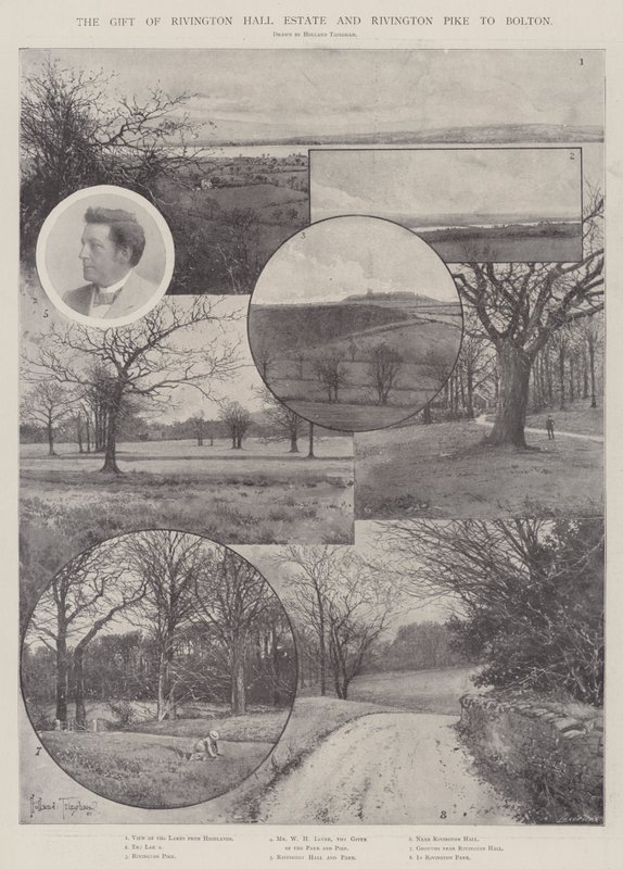 هدية Rivington Hall Estate و Rivington Pike إلى Bolton بواسطة جوزيف هولاند ترينجهام