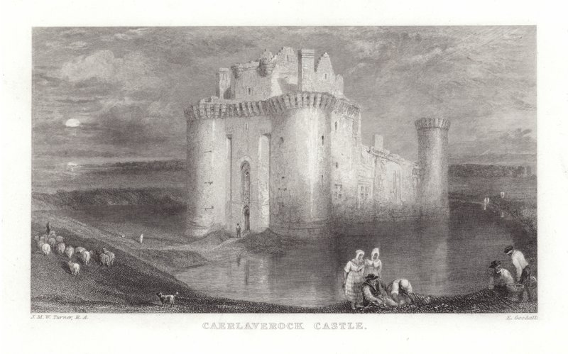 قلعة Caerlaverock بواسطة جوزيف مالورد وليام تورنر