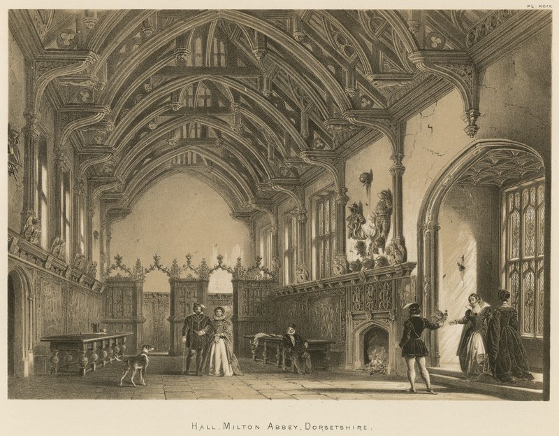 Hall، Milton Abbey، Dorsetshire بواسطة جوزيف ناش