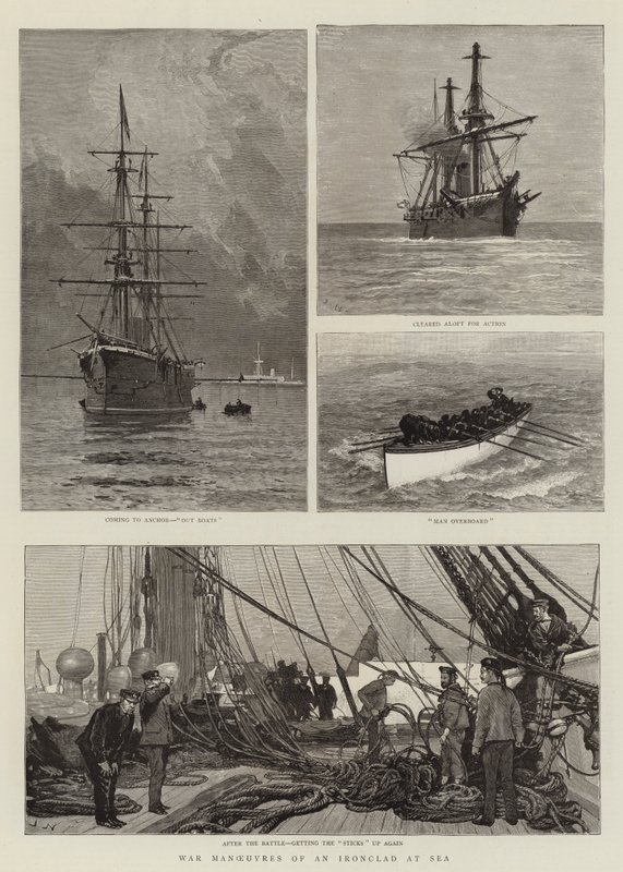 مناورات الحرب من Ironclad في البحر بواسطة جوزيف ناش