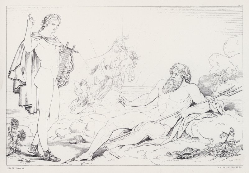 Shelleys Prometheus Unbound ، القانون الثالث ، المشهد 2 بواسطة جوزيف نويل بعد باتون