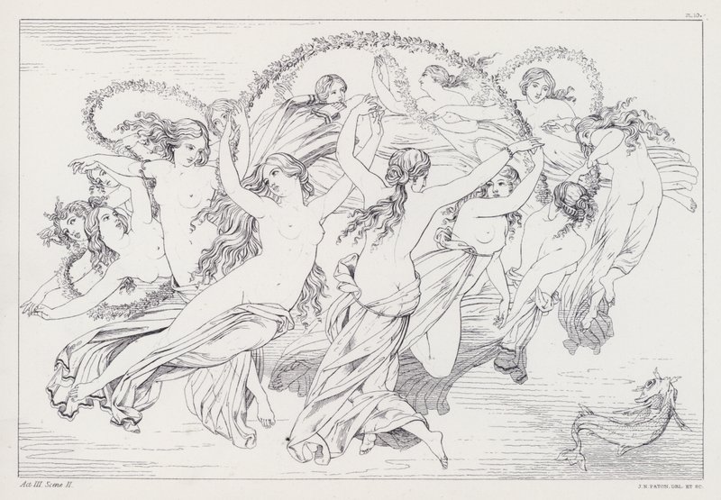 Shelleys Prometheus Unbound ، القانون الثالث ، المشهد 2 بواسطة جوزيف نويل بعد باتون
