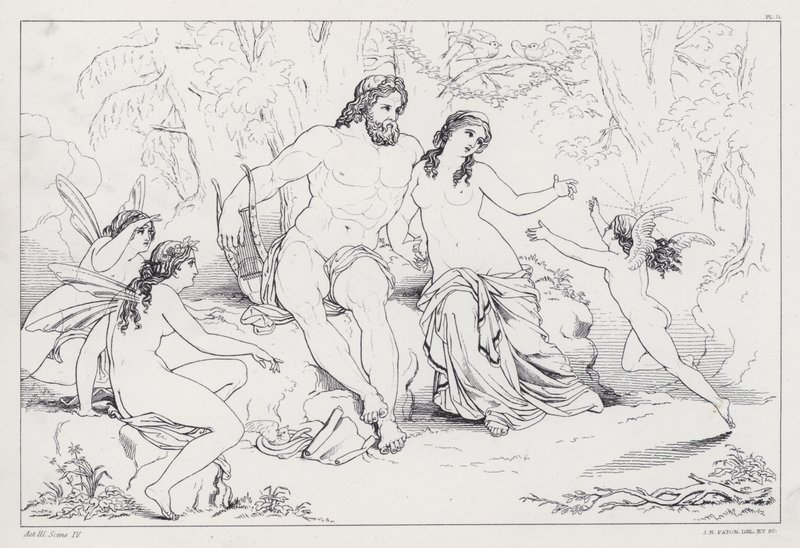 Shelleys Prometheus Unbound ، القانون الثالث ، المشهد 4 بواسطة جوزيف نويل بعد باتون