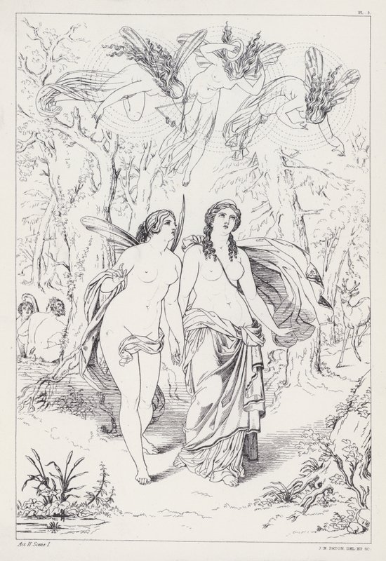 Shelleys Prometheus Unbound ، القانون الثاني ، المشهد 1 بواسطة جوزيف نويل بعد باتون