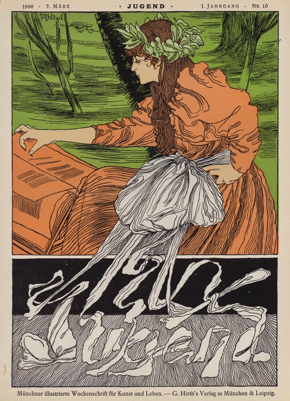 صورة غلاف لمجلة Jugend ، 1896 بواسطة جوزيف رودولف ويتزل