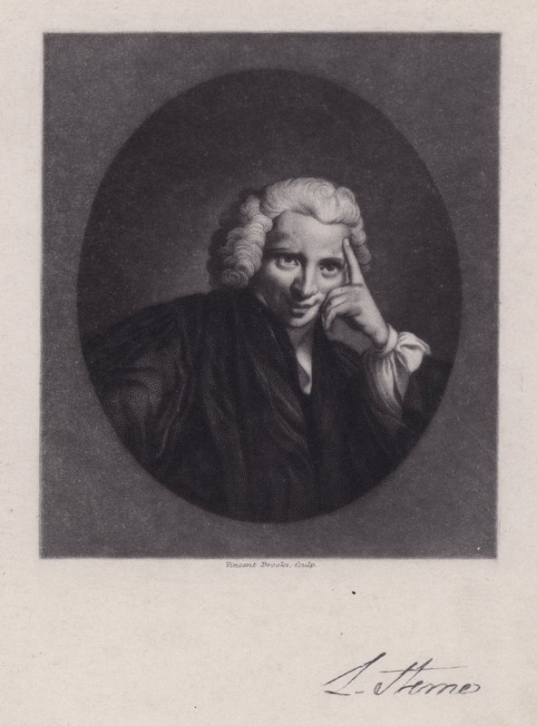 Laurence Sterne, Irish writer and clergyman, author of Tristram Shandy (engraving) بواسطة جوشوا (بعد) رينولدز