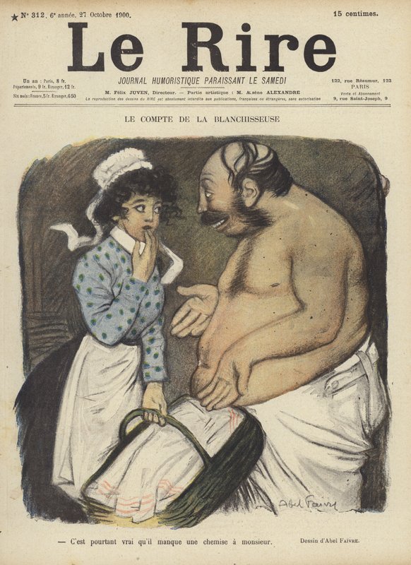 رسم توضيحي لـ Le Rire بواسطة جول هابيل فافر