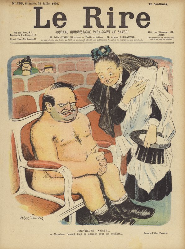 رسم توضيحي لـ Le Rire بواسطة جول هابيل فافر