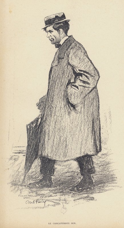 سيم (جورج جورسات) (1863-1934) ، رسام كاريكاتير فرنسي (ليثو) بواسطة جول هابيل فافر