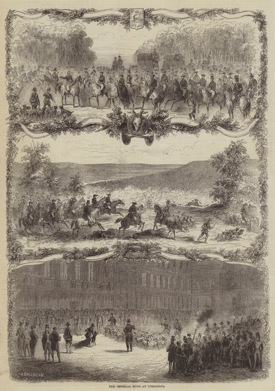 The Imperial Hunt at Compeigne بواسطة جولز جيلدارو