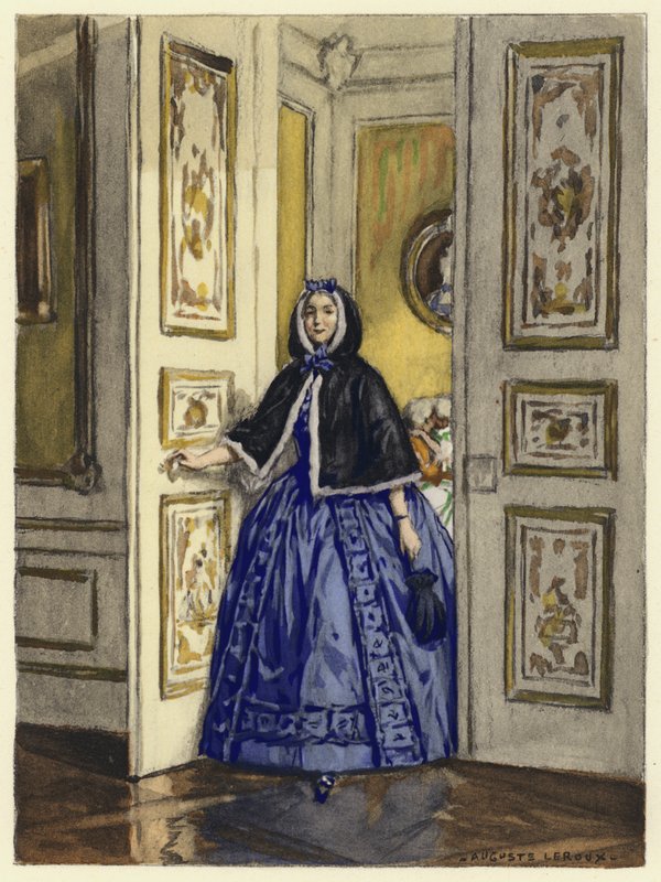 رسم توضيحي لمذكرات كازانوفا (طباعة حجرية ملونة) بواسطة جول ماري أوغست ليرو