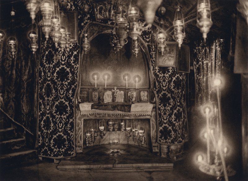 بيت لحم ، مسقط رأس المسيح (b / w photo) بواسطة كارل جروبر