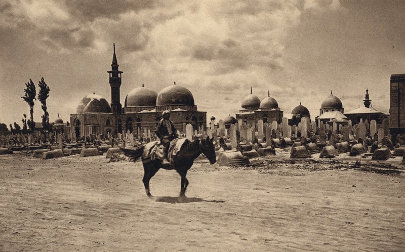 دمشق ، قبر فاطمة (b / w photo) بواسطة كارل جروبر