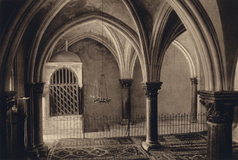 القدس ، غرفة العشاء الأخير (صورة b / w) بواسطة كارل جروبر