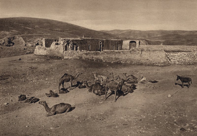 خان ، مشهد لمثل السامري الصالح (صورة b / w) بواسطة كارل جروبر