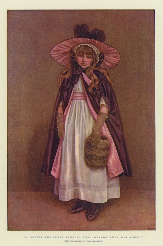 زائر عيد الميلاد الجميل ، عندما كانت الجدة شابة (chromolitho) بواسطة كيت غريناواي