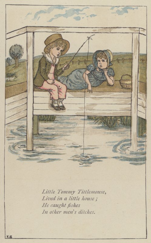Little Tommy Tittlemouse (لون ليثو) بواسطة كيت (بعد) غريناواي