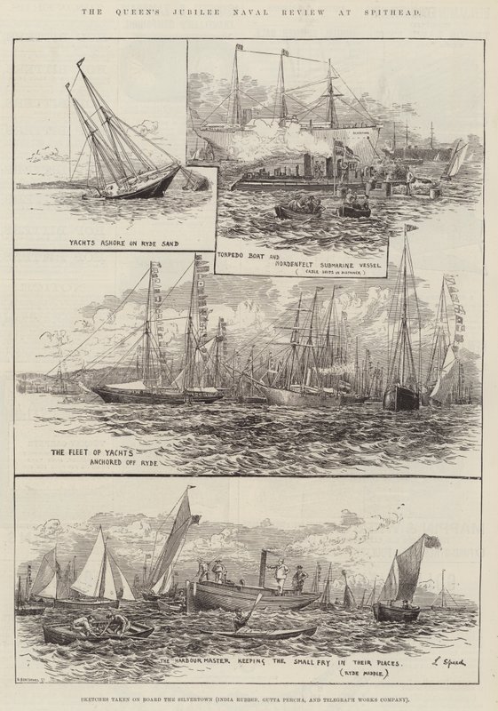 مراجعة Queen&39;s Jubilee Naval في Spithead بواسطة لانسلوت سبيد