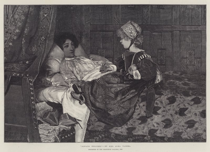 مرحبًا دائمًا ، تم عرضه في معرض Grosvenor ، 1887 بواسطة لورنس ألما تاديما
