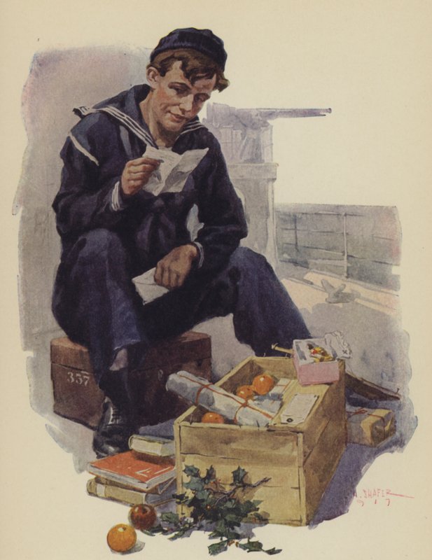 The Box from Home (colour litho) بواسطة ليون الاريك شيفر