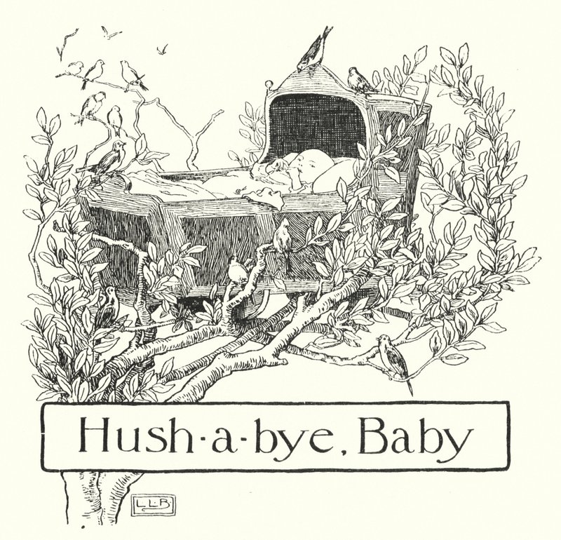 Hush-a-bye ، طفل ، على قمة الشجرة (نقش) بواسطة ليونارد ليزلي بروك