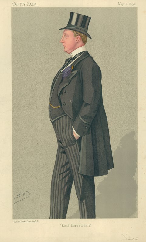 The Hon Humphrey Sturt ، شرق دورسيتشاير ، 7 مايو 1892 ، فانيتي فير كارتون بواسطة ليزلي ماثيو وارد