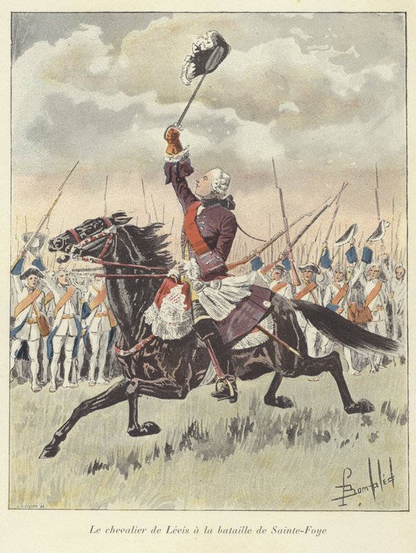 The Chevalier de Levis في معركة سانت فوي ، كيبيك ، 1760 بواسطة تفجير لويس تشارلز