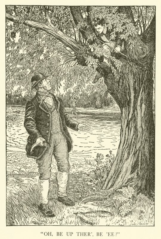 Illustration for Tom Browns School-Days (engraving) بواسطة لويس جون ريد