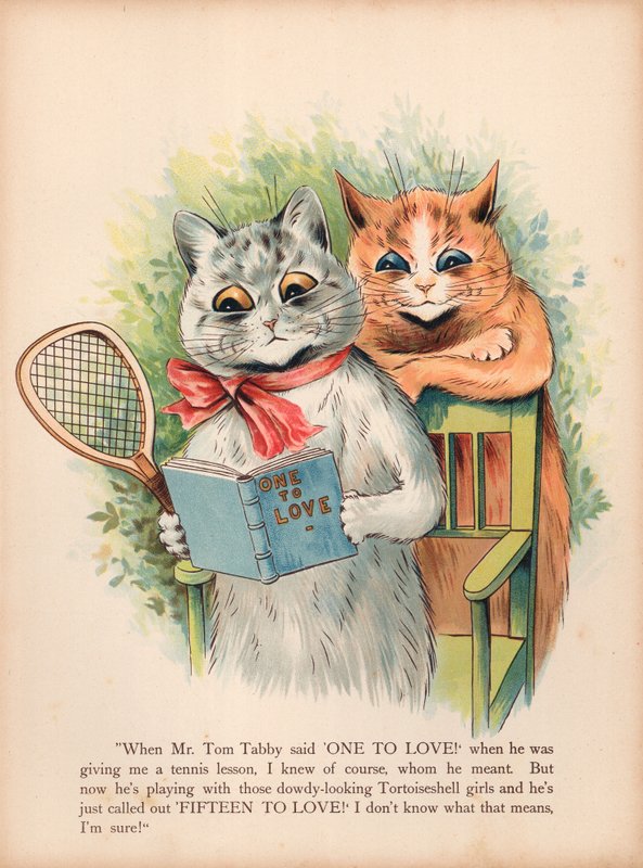 Louis Wain Cats (chromolitho) بواسطة لويس وين
