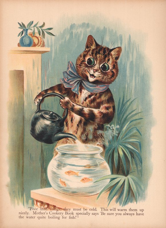 Louis Wain Cats (chromolitho) بواسطة لويس وين