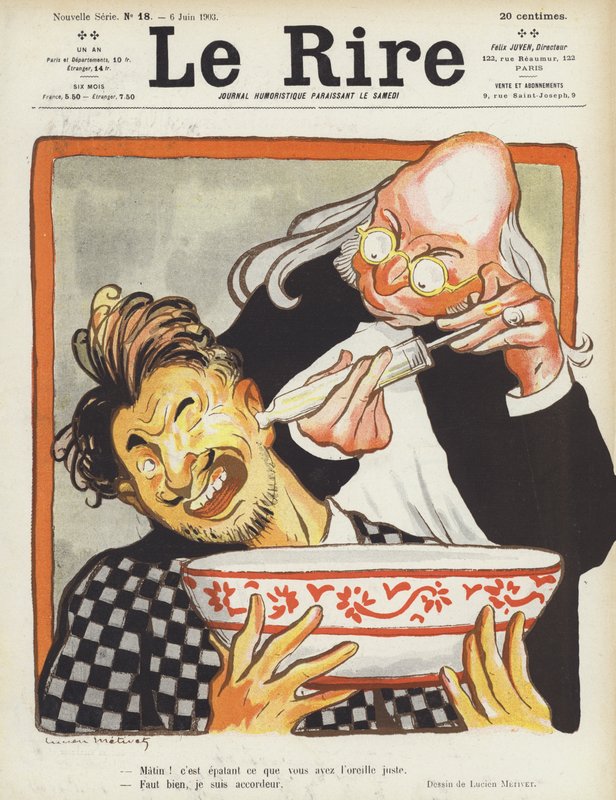 رسم توضيحي لـ Le Rire بواسطة لوسيان ميتيفيت