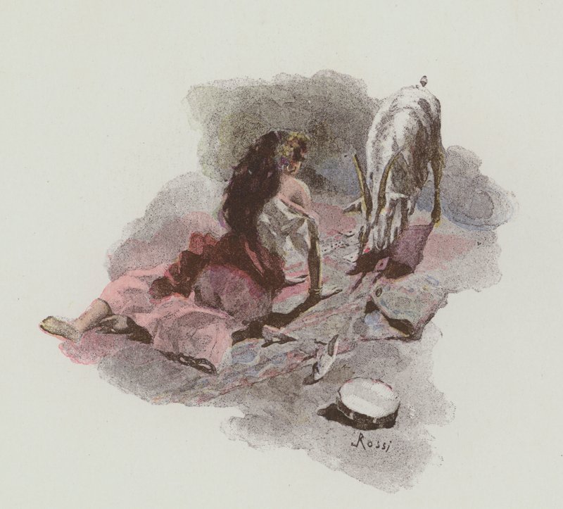 رسم توضيحي لنوتردام دو باريس من تأليف فيكتور هوغو بواسطة لوسيوس روسي